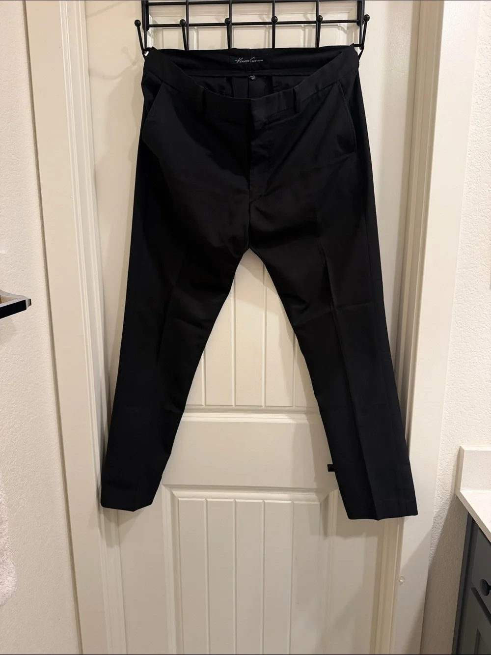Kenneth Cole New York Black Dress Slacks - Flat Front